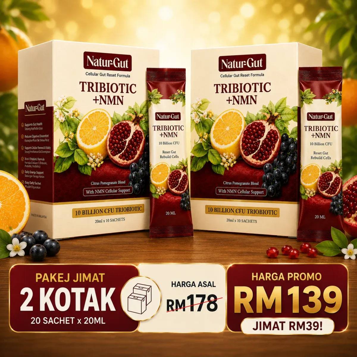 Pakej Jimat Naturgut 2 Kotak